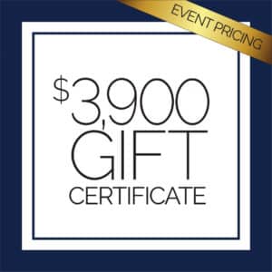 $3,900 Injectable Gift Certificate<br>Event Pricing | Open House 2025